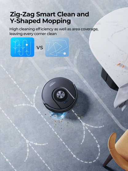 Laresar Clean robot vacuum with mopping function, LiDAR navigation, live map, 5000Pa suction power Mars01 up to 180min, perfect for pet hair, carpet, hard floors.