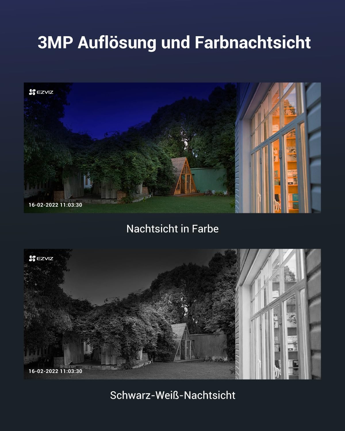 EZVIZ 2K wireless outdoor camera with 10400mAh battery, PT battery camera with AI person detection, Automatic tracking, Active defense with siren and spotlight, Two-way audio.