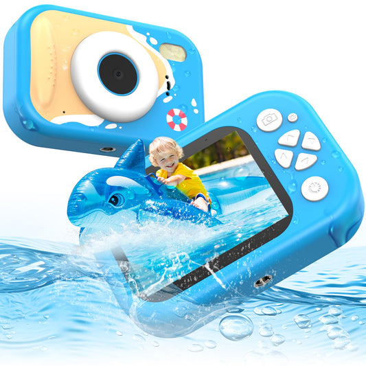 ULEWAY kids camera, 1080P children's camera underwater, digital camera underwater camera with 2.4" screen, 32GB SD card, 10M/32.8FT photo toy gift for kids aged 3-12 years