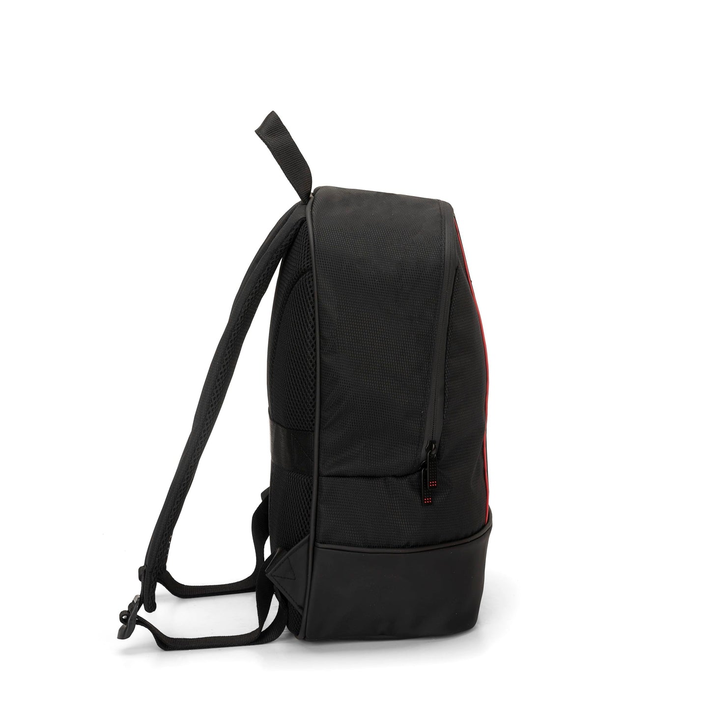 Franco Cosimo Panini Ferrari - Backpack for middle, high school, and elementary school, with large compartments in the middle with zipper and adjustable shoulder straps, 28 x 40 x 15.5 cm, Black