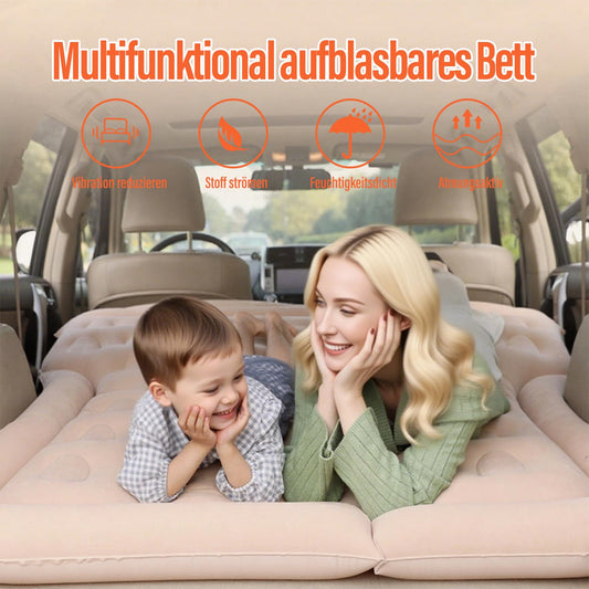 Ergocar Car Air Mattress SUV Inflatable Mattress with Pump MPV Air Bed Camping Car Pillow Elevated Air Mattress For Camping Travel Backyard Beach (Gray)