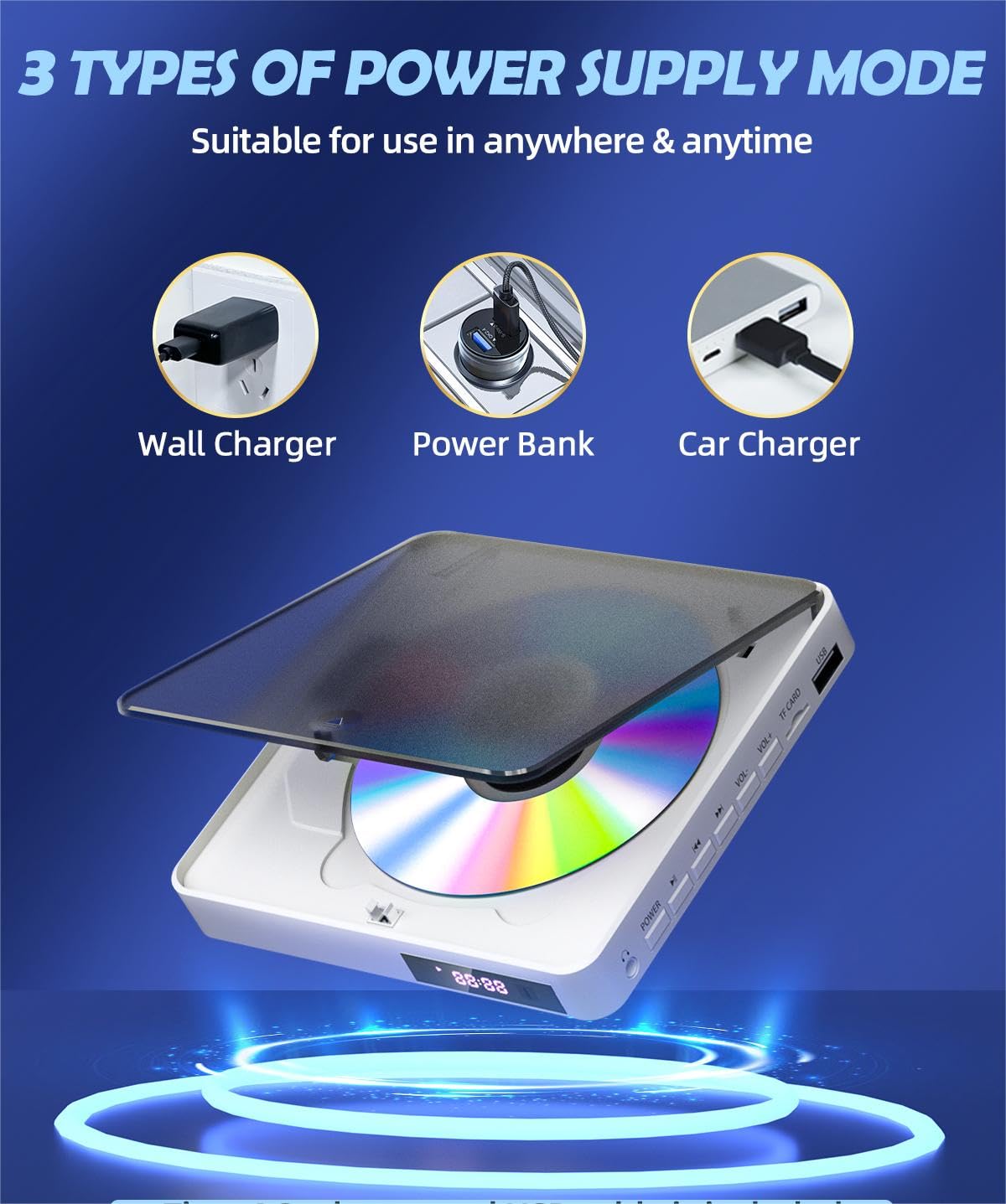 Arafuna DVD Player, All Region Free DVD Player for TV, DVD/CD Player with HDMI 1080P, AV Output, USB Input, Remote Control, AV Cable, PAL/NTSC Compatible.