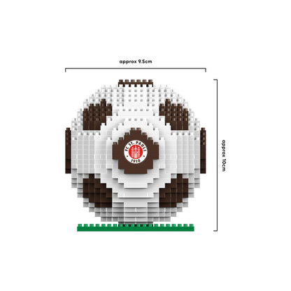 FOCO Officially Licensed FC St Pauli BRXLZ 3D Football Building Set for ages 12+