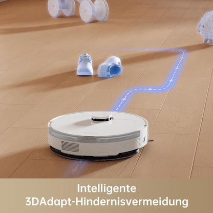 Mova S10 robotic vacuum cleaner, 7,000Pa suction power, 3DAdapt obstacle avoidance, 7mm mopping height.