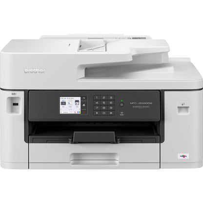 Brother MFC-J5340DWE EcoPro 4-in-1 Color Inkjet Multifunction Printer (250-sheet paper tray, printer, scanner, copier, fax), light gray