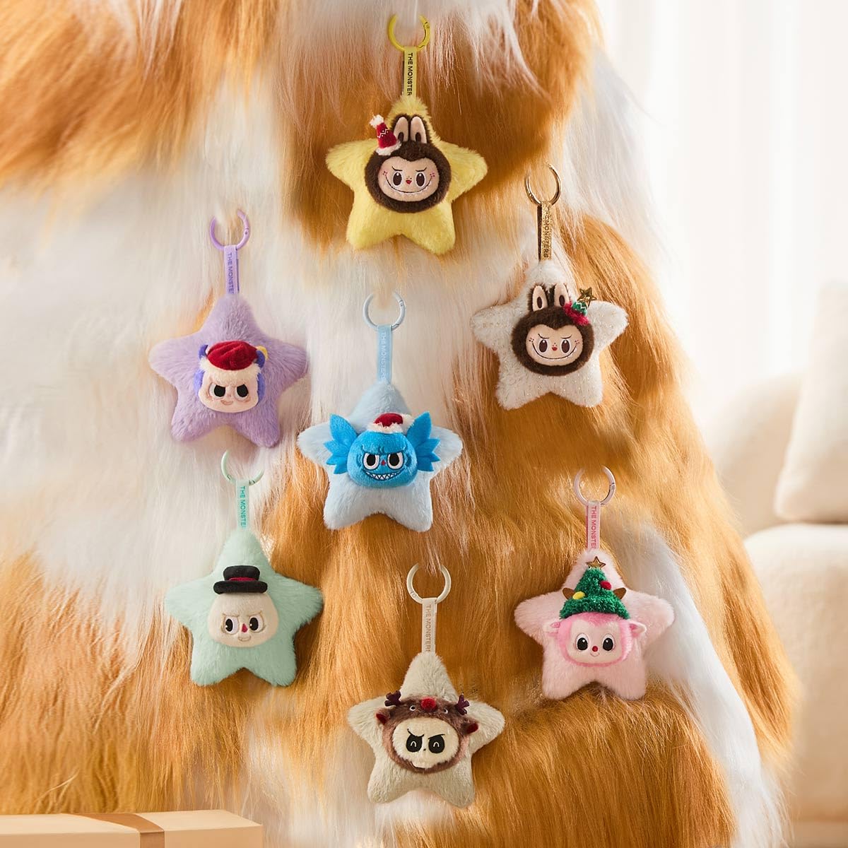 POP MART The Monsters Classic Series - Sparkly Plush Pendant Collectible Art Toy Collectible Figures Gift Whole Set