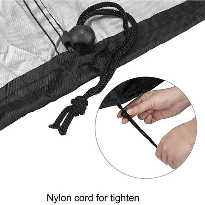 Hanging Chair Cover, longziming Large Cover for Hanging Chair Oxford Waterproof, Windproof, UV Resistant, with PVC Coating, Drawstring Black (200 x 230 cm)