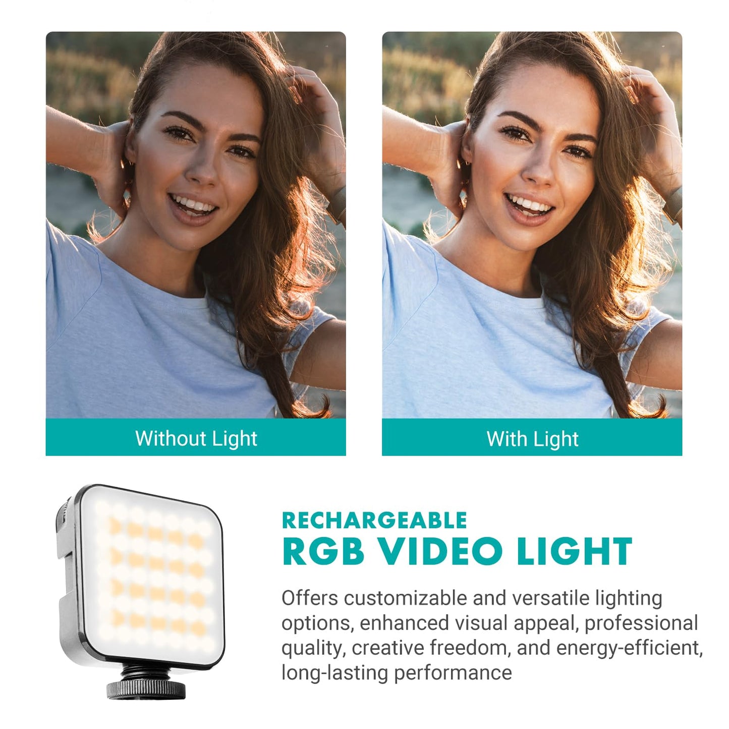 Movo iVlogger-PRO Vlogging Kit for iPhone/Android - YouTube Starter Kit for Content Creators - Accessories: Phone Tripod, Phone Mount, RGB Light, and VXR10 Shotgun Microphone.
