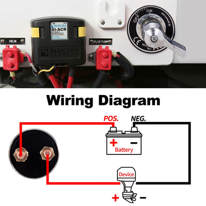 Spurtar Battery Disconnect Switch 12V 24V 48V Battery Isolator Switch 200A High Current Battery Main Switch for Car, Vehicle, Truck, Winch, ATV, RV, Marine, Boat