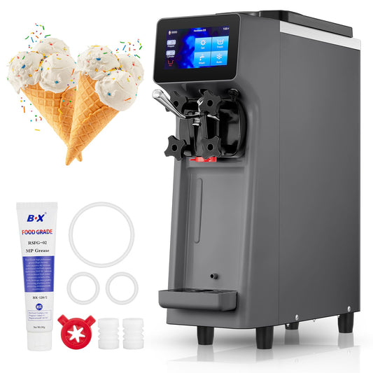 3-in-1 Ice Cream Maker 2L, Yogurt Function, Best in Test 2024, 180W Stainless Steel Ice Cream Machine with Cooling and Heating Function, Homemade Ice Cream with Self-Cooling Compressor, FOHERE