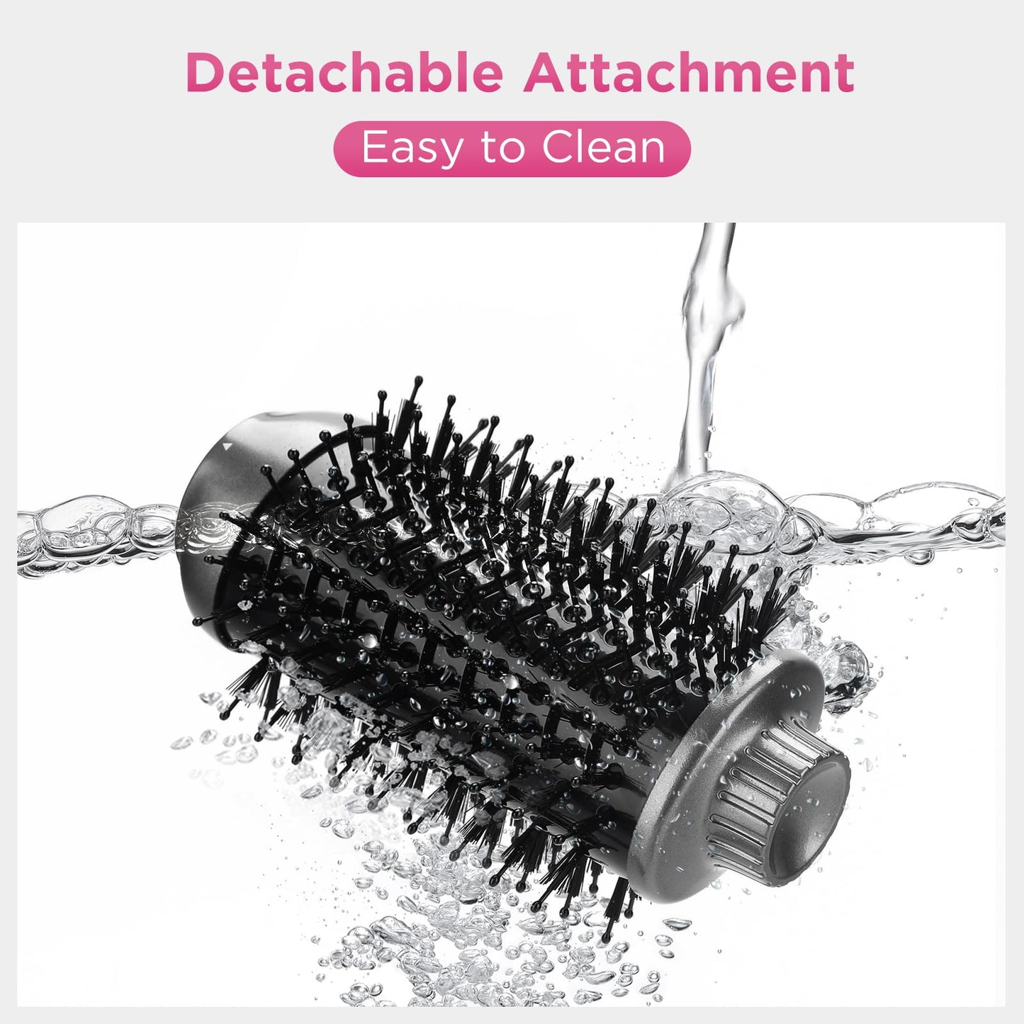 4 IN 1 Hair Dryer Hot Air Brush Set, PARWIN PRO BEAUTY Styler Set, Blow Dryer Brush with 4 Attachments for Drying, Smoothing, Volume, and Styling, Ion Care, 1000 Watt