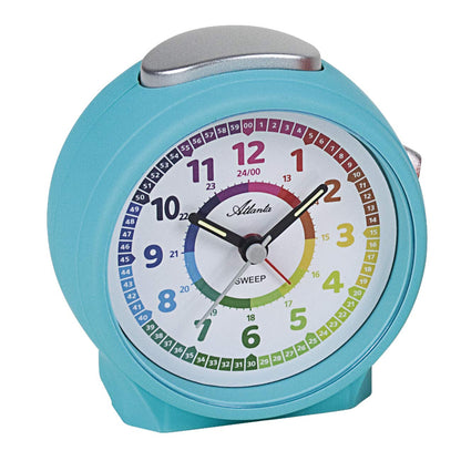 Atlanta children's alarm clock boys without ticking analog blue - 1999-5