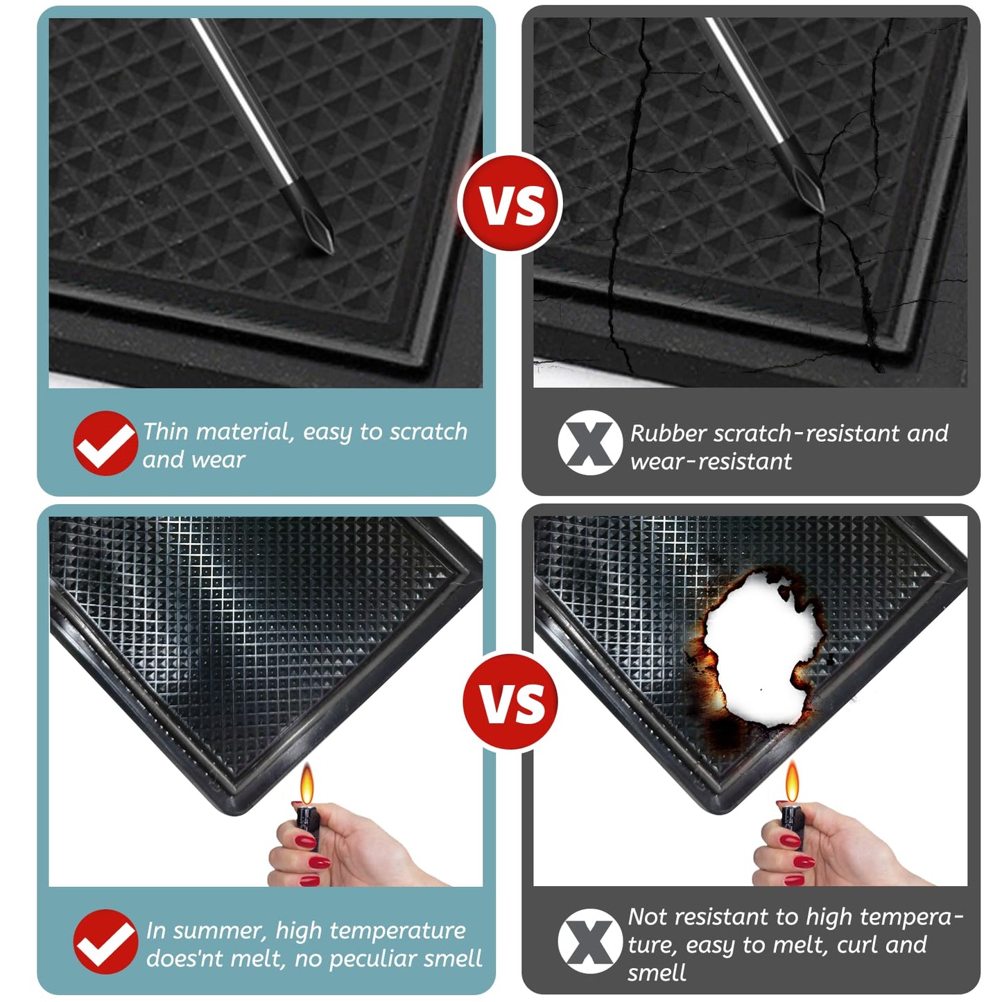 SHAOHAO for Jeep Avenger 2023 2024 Rubber Mats, Center Console Non-Slip Mats, Cup Holder Mats, Door Slot Mats Storage Box Non-Slip Mat Accessories Avenger Black