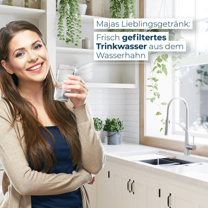 Alb filter active undercounter complete set quick-release stainless steel natural