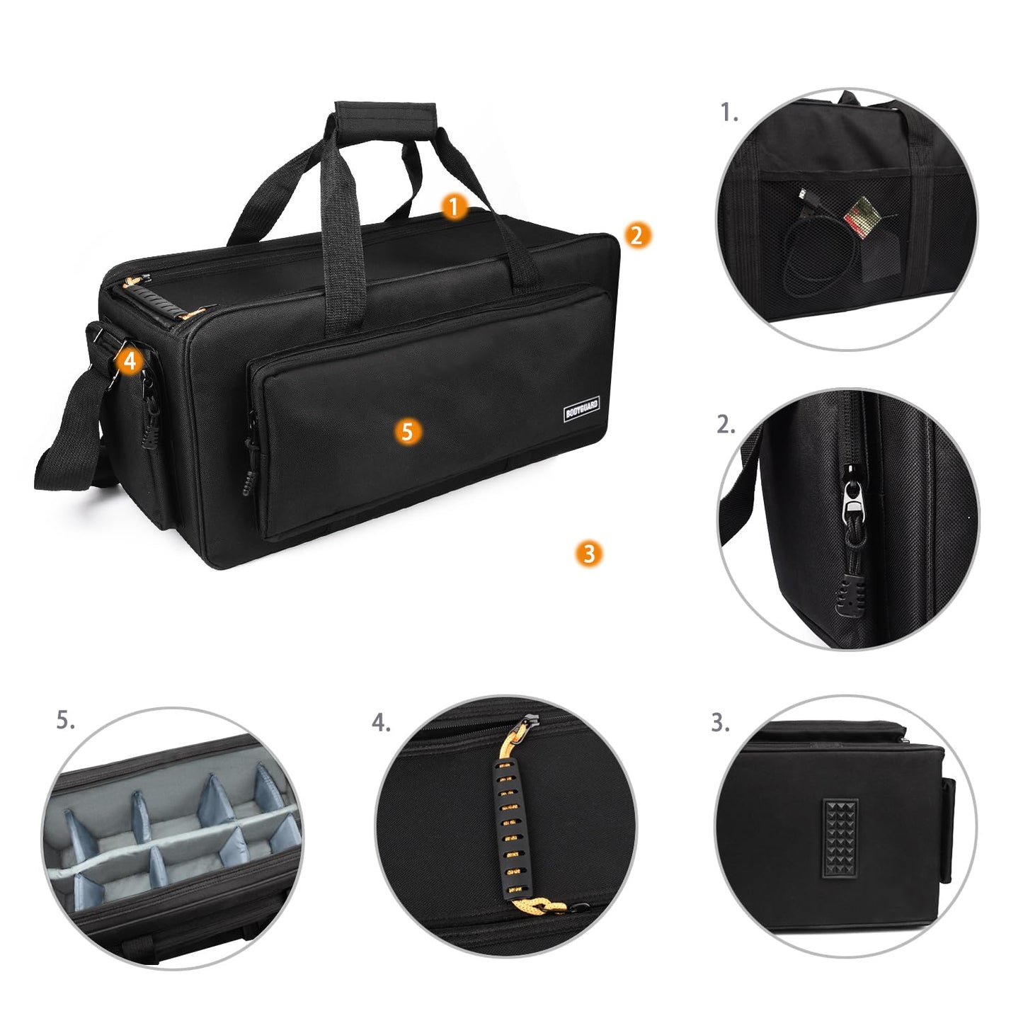 Bodyguard Video Bag XXXL Jupiter Camera Bag large for big photo and video cameras bag with variable interior division for 9 compartments