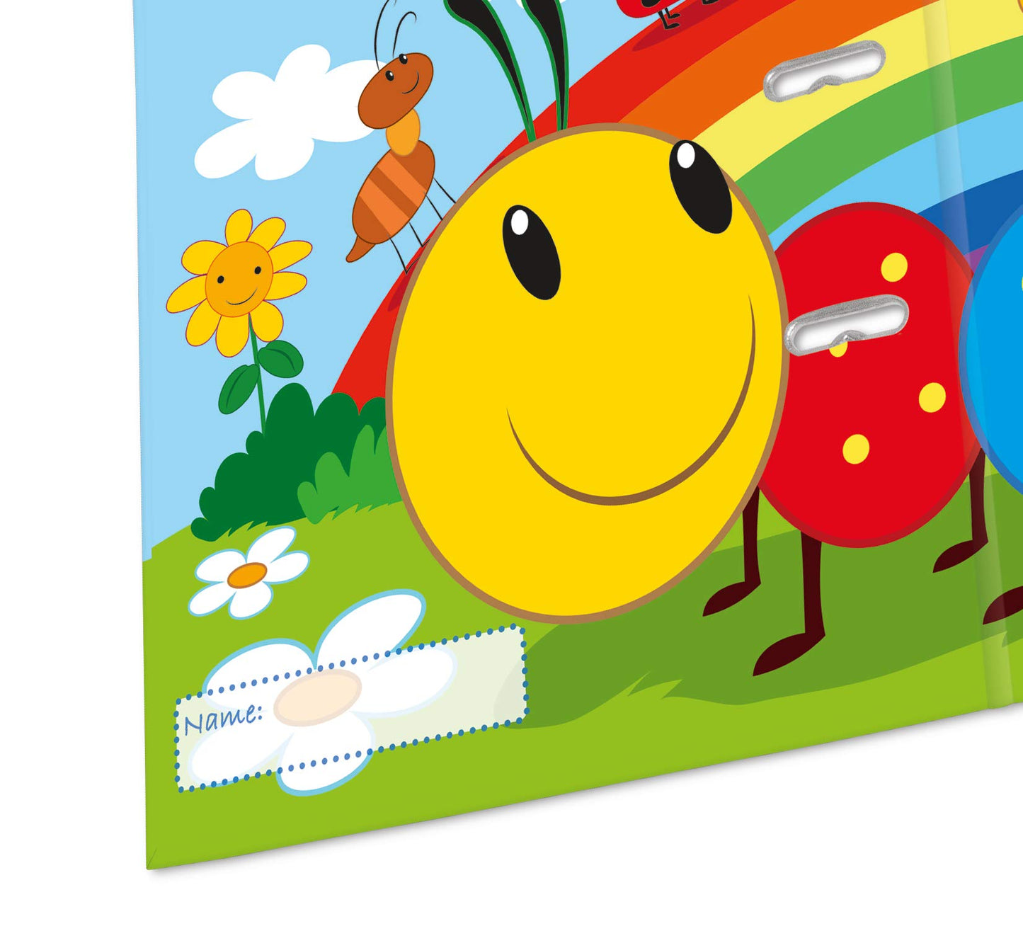 HERMA A4 Kids Birthday Set, 10 pieces, 7 cm wide, ring binder with kindergarten theme, colorful file folder with inner print for boys, girls, and kids.