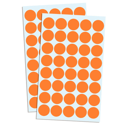 8000 pieces, 20mm adhesive dots stickers labels marking points self-adhesive - Orange