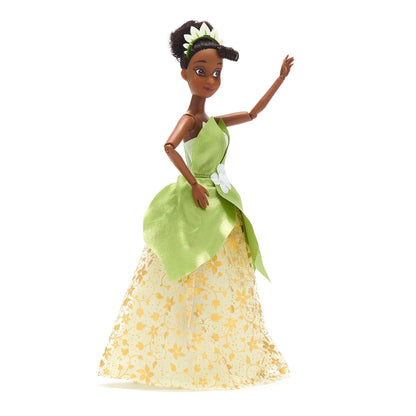 Disney Store Official - The Princess and the Frog - Tiana - Classic Doll for Kids - 29 cm / 11" - Fully poseable Disney Princess doll in elegant dress - Includes toy hairbrush - Ages 3+