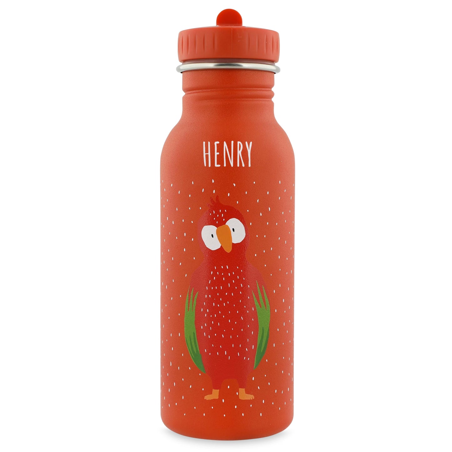 Miracle wish personalized water bottle for children, bottle personalized, baby bottle, kids bottle, Trixie water bottles with custom name (parrot, 500ml)