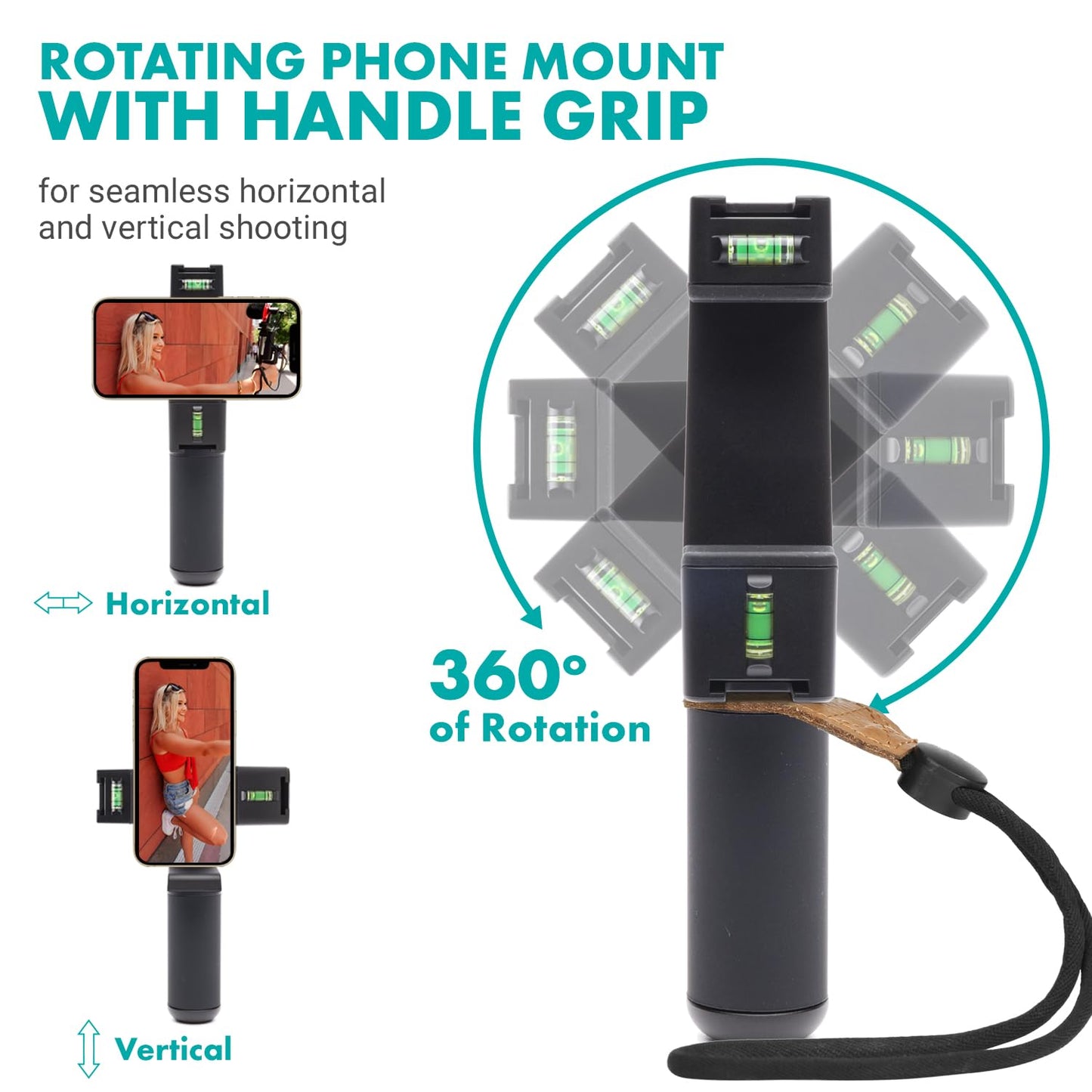 Movo iVlogger-PRO Vlogging Kit for iPhone/Android - YouTube Starter Kit for Content Creators - Accessories: Phone Tripod, Phone Mount, RGB Light, and VXR10 Shotgun Microphone.
