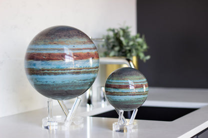 MOVA Jupiter Space Series 4.5-inch with base, solar-powered rotating globe, unique gift and decoration for home or office for men, women, children
