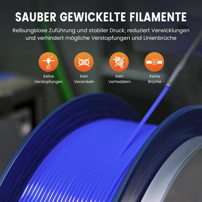 TECBEARS PLA+ filament 1.75mm Red, enhanced toughness PLA Plus, more durable and stronger 3D printer filament, 0-300mm/s printing speed, 1KG spools, dimensional accuracy +/- 0.02mm