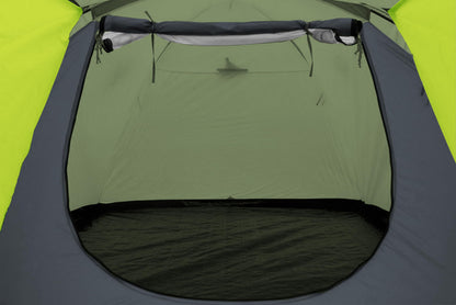 Explorer tent igloo 3 double roof dome tent with awning igloo tent 3-4 people 240 x 110 x 130 cm 1500mm water column weather-protected entrance outdoor hiking family camping green