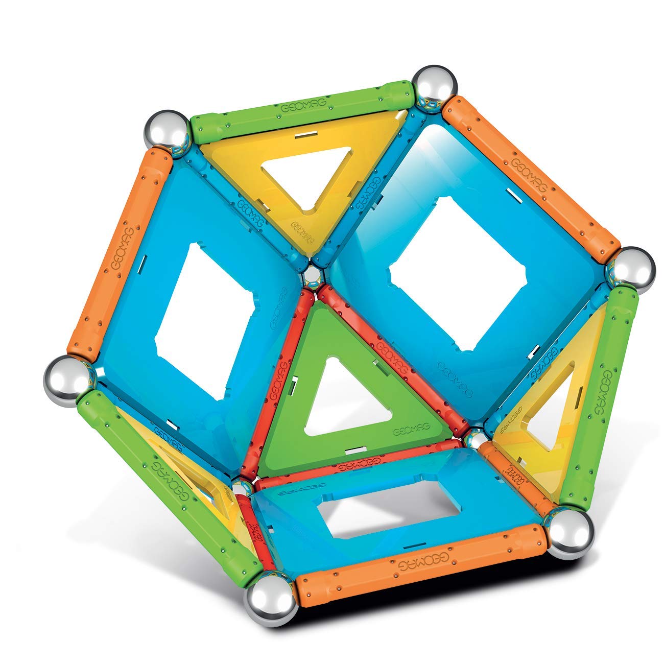 Geomag, Classic Confetti, 356, magnetic construction and educational toy, 83 pieces.