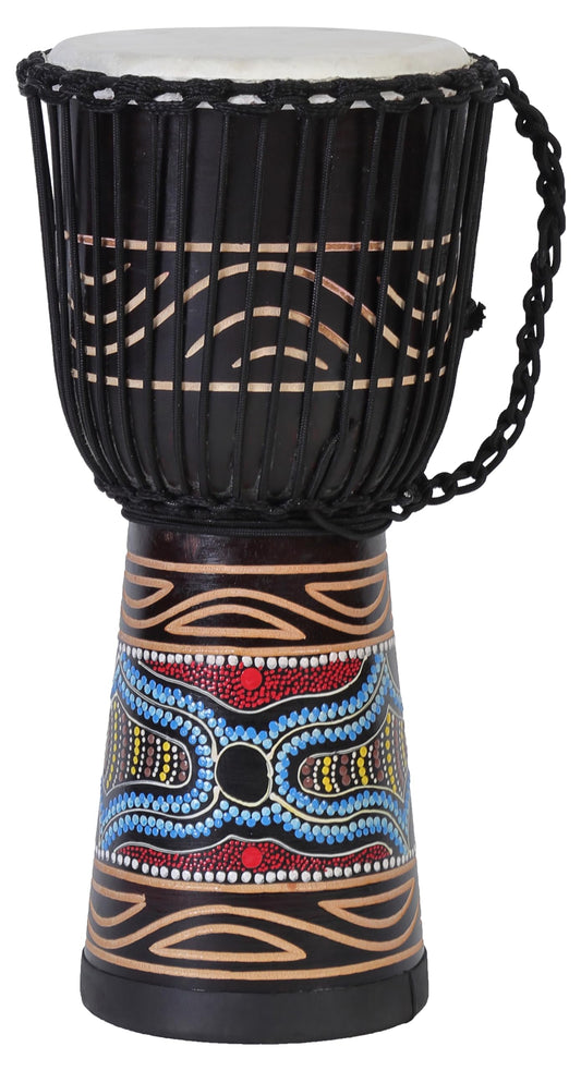 50cm professional Djembe drum Bongo drum bush drum percussion motif colorful pattern Africa style - (great instrument for ladies and teenagers good bass)
