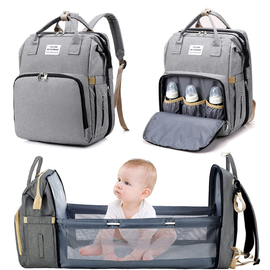 Bibykivn Baby diaper bag backpack, diaper backpack, baby bag travel backpack with changing pad, multifunctional waterproof large capacity diaper backpack, great for mom.