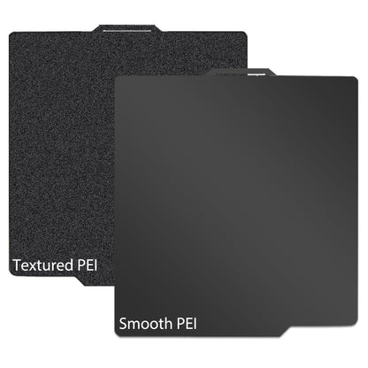 JUUPINE for Bambu Lab printing plate, black PEI print bed for Bambu Lab A1 X1C X1E P1P P1S X1, Bambu Lab filament carbon plate, smooth texture, 257 x 257 mm, for Bambu Lab 3D printer heating bed platform.