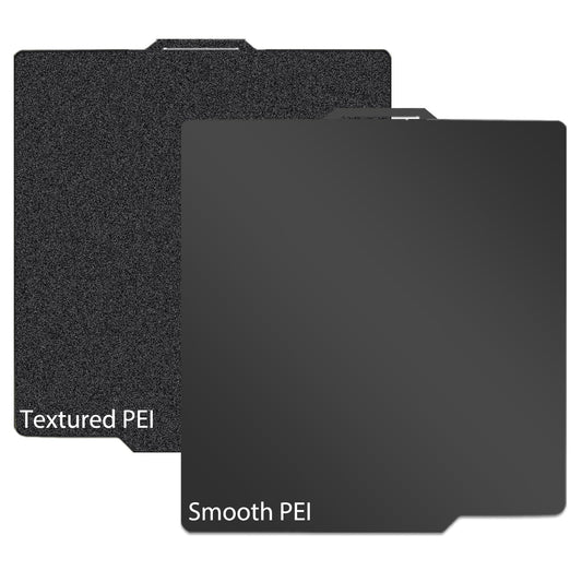 JUUPINE for Bambu Lab printing plate, black PEI print bed for Bambu Lab A1 X1C X1E P1P P1S X1, Bambu Lab filament carbon plate, smooth texture, 257 x 257 mm, for Bambu Lab 3D printer heating bed platform.