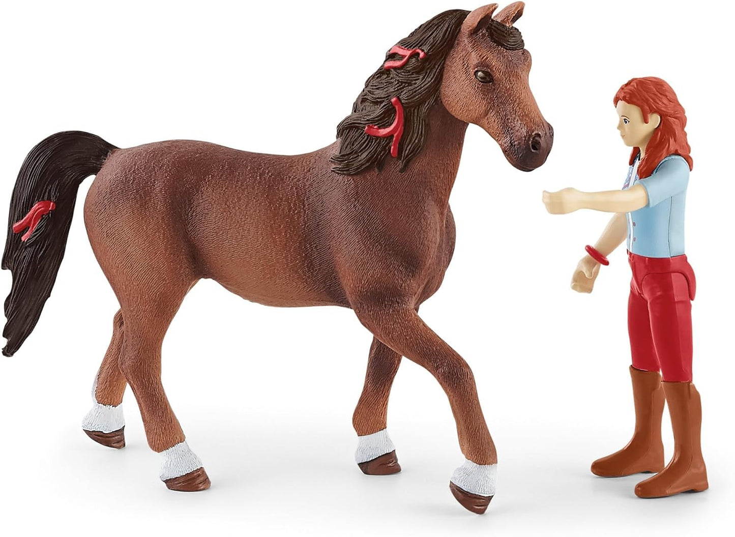 SCHLEICH Horse Club | Trail Ride 72221 | 4 articulated figures and 4 horses | great gift for girls and boys | horse toys for kids aged 5+ | 40-piece set | exclusive at Amazon