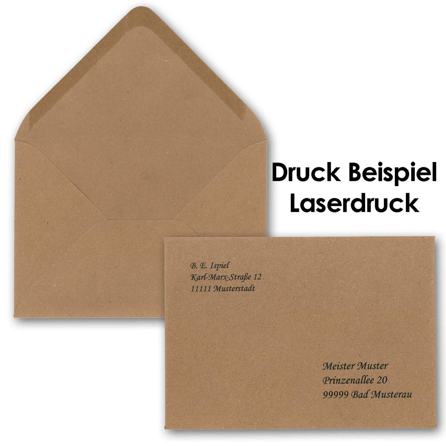 150 x Kraft paper envelopes DIN C5 Brown - 22.5 x 15.7 cm without window 120 g/m² - Vintage envelopes with gummed flap
