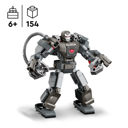 LEGO Marvel War Machine Mech, buildable superhero toy with 3 shooters & Marvel Venom Mech vs. Miles Morales, poseable action figures for kids.