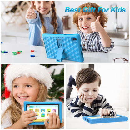 BENEVE Kids Tablet, 7-inch tablet for kids toddlers, Android kids tablet with 2GB+32GB, parental control, Bluetooth, WiFi, dual camera, pre-installed Google Play Store.