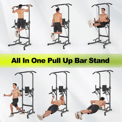 Dskeuzeew Power Tower Dip-Station Pull-Up Bar Freestanding Multifunctional for power station Strength Training in Home Gym, holds up to 205 kg.