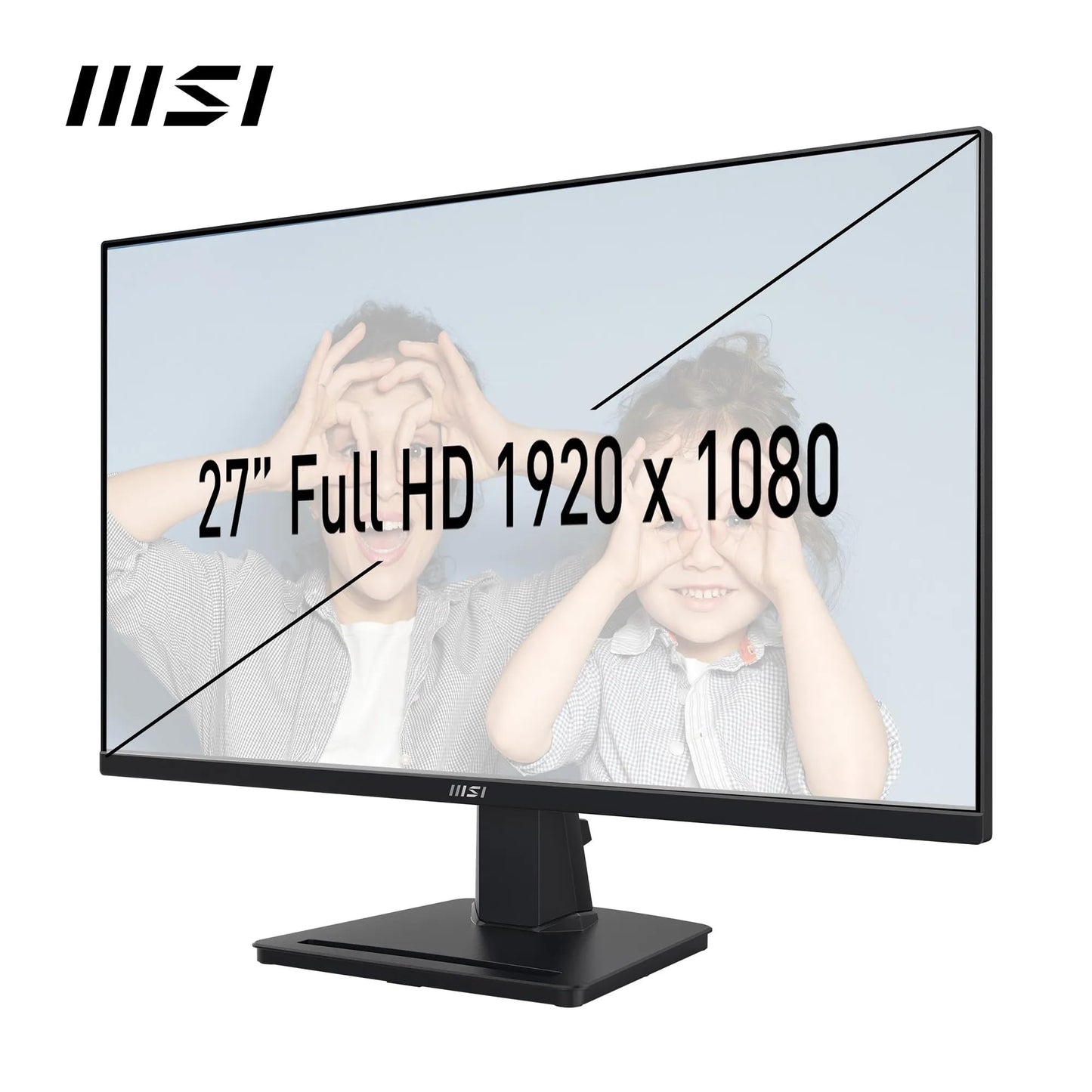 MSI PRO MP275 27-inch Full HD Office Monitor - 1920 x 1080 IPS Panel, 100 Hz, Eye-friendly Screen, Built-in Speakers, Tilt-adjustable - HDMI 1.4b, D-Sub (VGA)