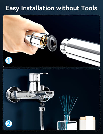 Magichome shower head with 20 layer filter, hand shower 5 spray modes high pressure water-saving shower head with hose for hard water, residual chlorine, heavy metals.