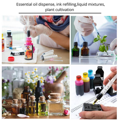 100 pieces of 18G x 1" (25mm) stainless steel dispensing accessories for refill liquids, individually packaged, refill tubes for industrial, scientific labs, for hobby and home use, multipurpose measuring tools.
