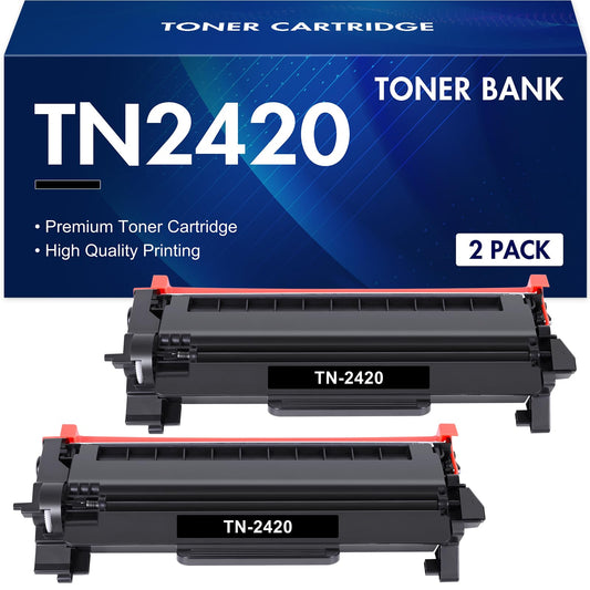 Toner Cartridge TN2420 TN-2420 TN-2410 TN2410 compatible with Brother MFC-L2710DW HL-L2350DW MFC-L2710DN DCP-L2530DW HL-L2310D MFC-L2750DW DCP-L2510D MFC-L2730DW HL-L2375DW DCP-L2550DN TN 2420 Tray