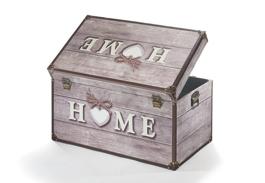 Kobolo Chest Storage Box - Home - made of wood and faux leather 68x42x40 cm