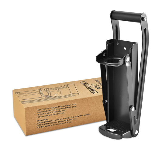 MinliGUY Can Crusher, Metal Can Crusher Recycling Tool for Aluminum Beverage Cans and Beer Cans, up to 500ml/330ml/250ml.