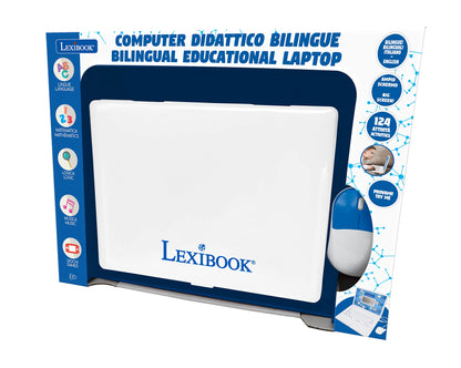 Lexibook, educational toy with 124 activities for learning math, writing, logic, telling time, games, and music, White, JC598i5