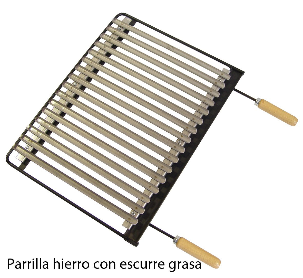 IMEX EL Zorro 71406, grill with iron grate, 60 x 43 x 33 cm, black