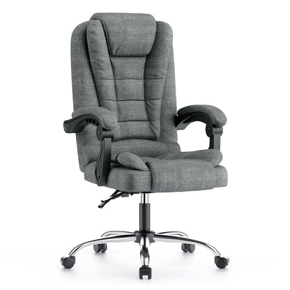 naspaluro Ergonomic Office Chair, High Back Desk Chair with Height Adjustable, Executive Chair, Reclining Chair for Office, Home, Dark Gray