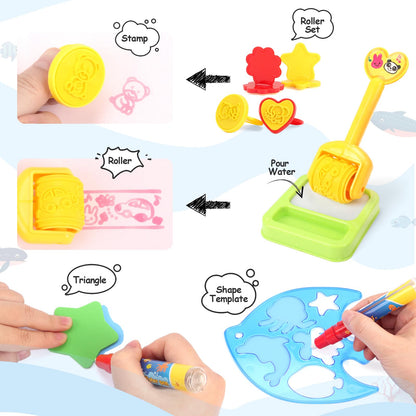 Chellago Toy Children's Toy for 1, 2, 3 Years - Painting Mat with Water Pen, Aqua Magic Doodle Painting Mat Gift for Birthday or as a Reward for Girls and Boys aged 1, 2, 3 years.