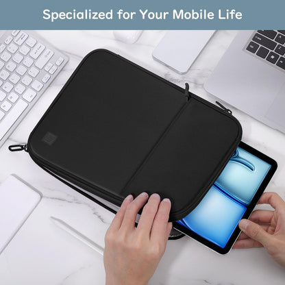Dadanism 9-11 Inch Tablet Sleeve Case with Padding for iPad Pro 11", iPad Air 11", iPad (A16) 11", iPad 10th Gen/Air 5/4 10.9", iPad 9/8/7th Gen 10.2", Galaxy Tab A9+ 11"/S9 FE, Tab M11 11", Black