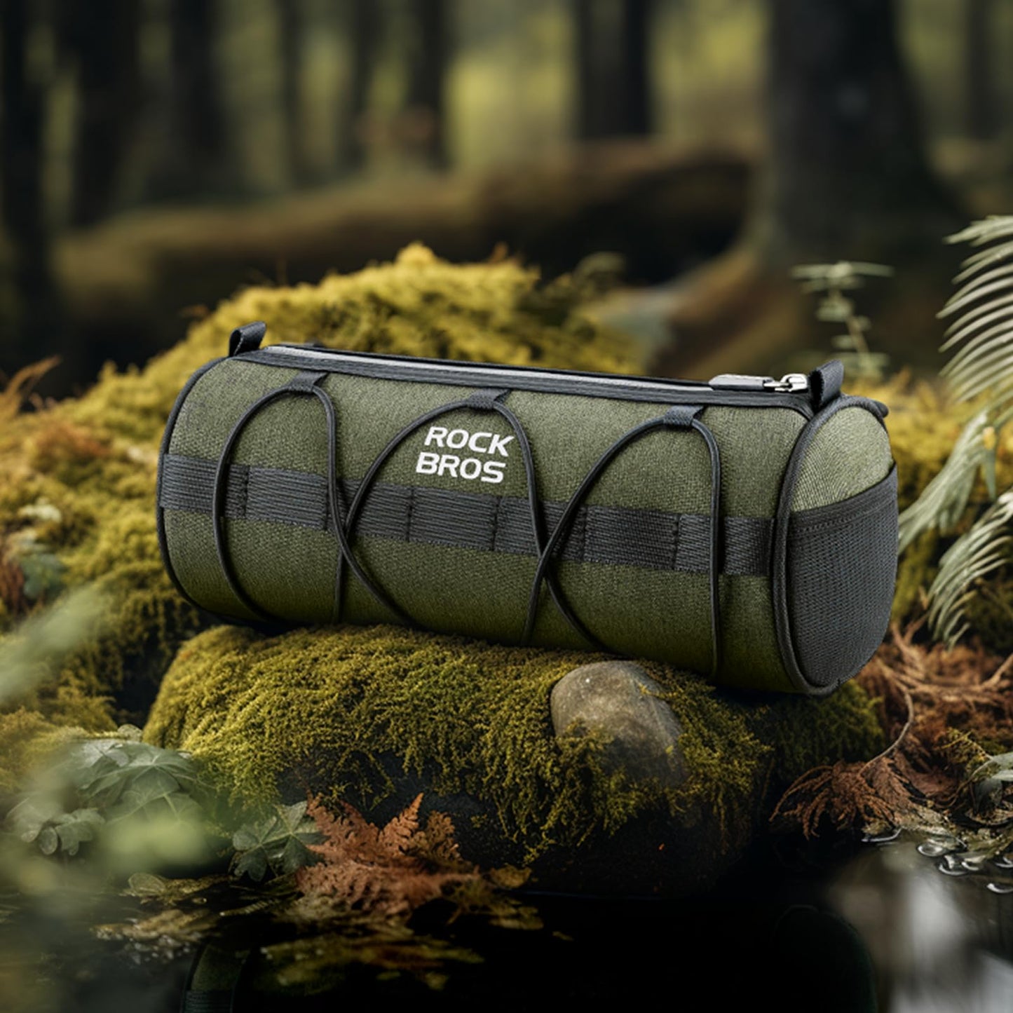 ROCKBROS bike handlebar bag, Multifunctional bike bag handlebar storage bag with shoulder strap for MTB, road bike approx. 2L.