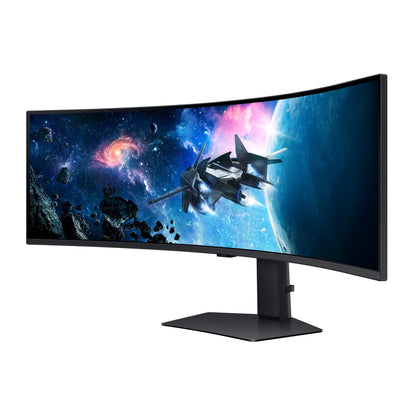 Samsung Odyssey G95C Curved Gaming Monitor, 49 inches, VA panel, 5120 x 1440 pixel resolution, VESA DisplayHDR 1000, HDR10+ Gaming, Freesync Premium Pro, 240Hz refresh rate, 1ms response time (GtG)